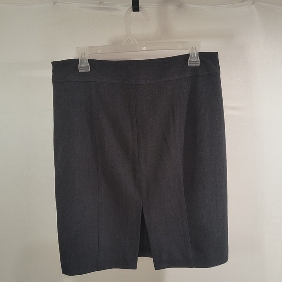 Kenneth Cole New York Women's 10 Dark Grey Pencil Skirt - Picture 2 of 6